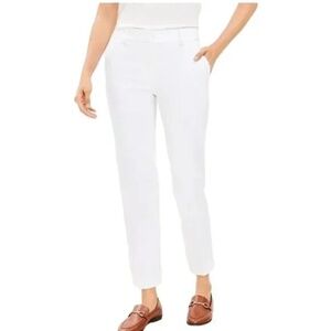 NWT 0P Loft Riviera Slim White Dress Pants